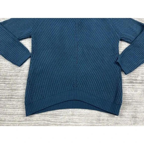 Umgee  Sweater Womens Small Blue Longsleeve Acrylic Tie Casual‎ Ribbed - Picture 9 of 11